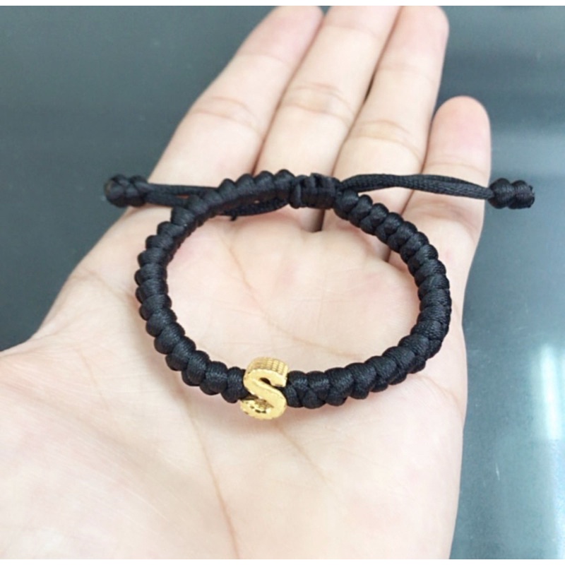 Liontin huruf balok kadar 375 emas asli