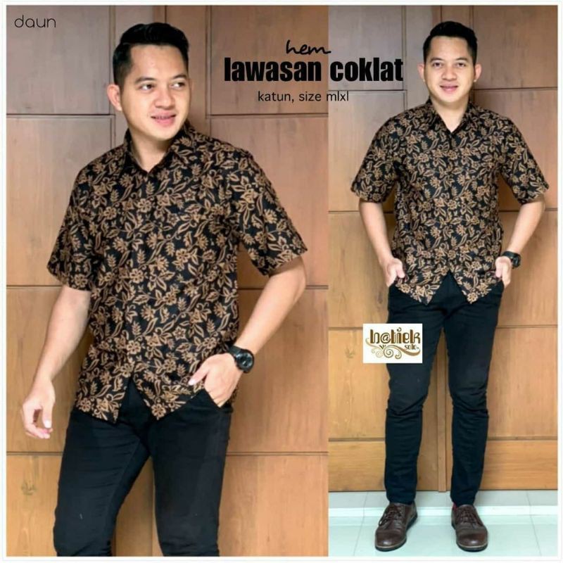 KEMEJA BATIK LAWASAN COKLAT ARRIVAL//BISA BAYAR DI TEMPATNYA