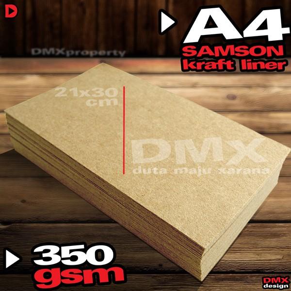 

Kertas Samson Kraft Liner A4 350 Gsm 30 Lembar Karton Coklat Tebal