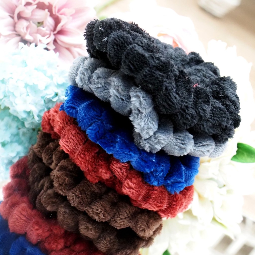 Scrunchie BULU HALUS TEBAL UKURAN BESAR LEMBUT KUALITAS PREMIUM KOREA Cepol Kuncir Scrunchies Aksesoris Rambut