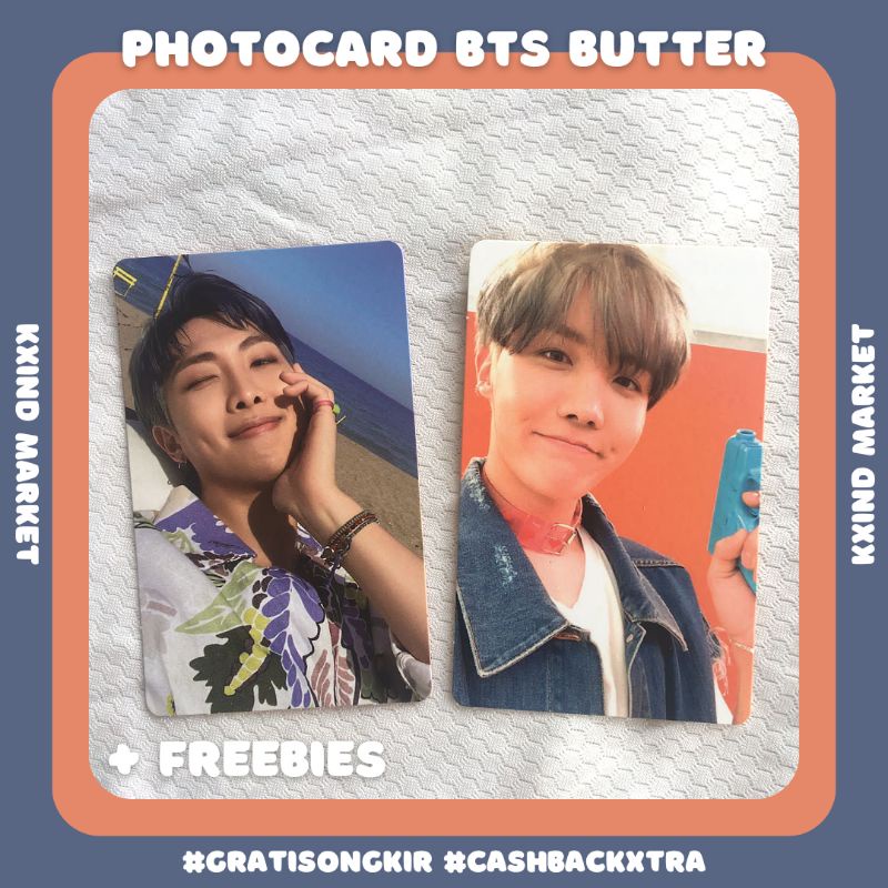 [BUNDLE] Photocard Butter Rapmonster & Jhope / PC butter / album butter bts / PC rm Jhope / album on