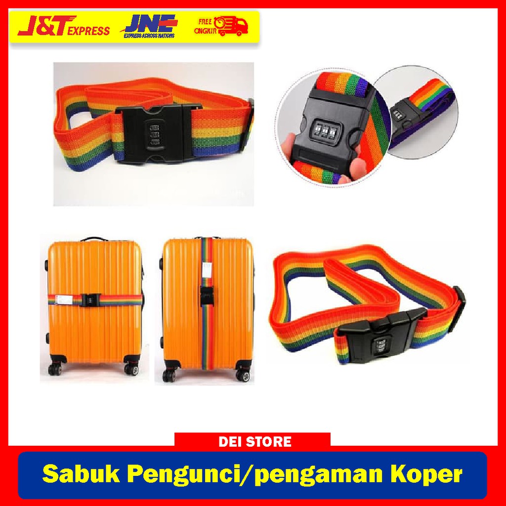 Tali Pengaman Koper Lynx / Tali Pelindung Koper / Sabuk Pengaman Koper / Belt koper / Pengunci Koper