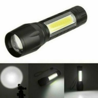 Senter Mini Zoom 911 Led Samping COB - Senter Police LED 911