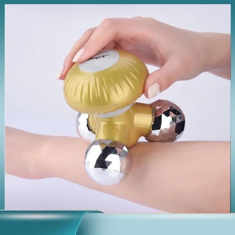 Alat Pijat Jamur Getar - Mushroom Head Hand Massager Pijat Kaki Leher 0713