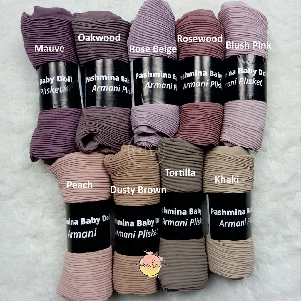 [BISA COD] Umama Pashmina Baby Doll Plisket Duyung / Hijab Pashmina Plisket Duyung Ceruty