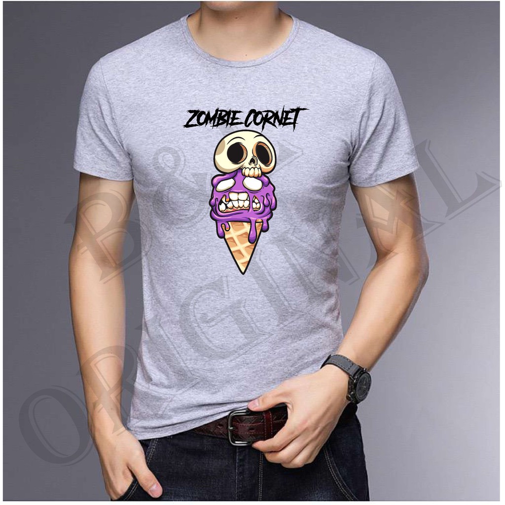 BS//TERLARIS//BAJU KAOS ZOMBIE CORNET TANGAN PENDEK PRIA DAN WANITA//GOOD QUALITY