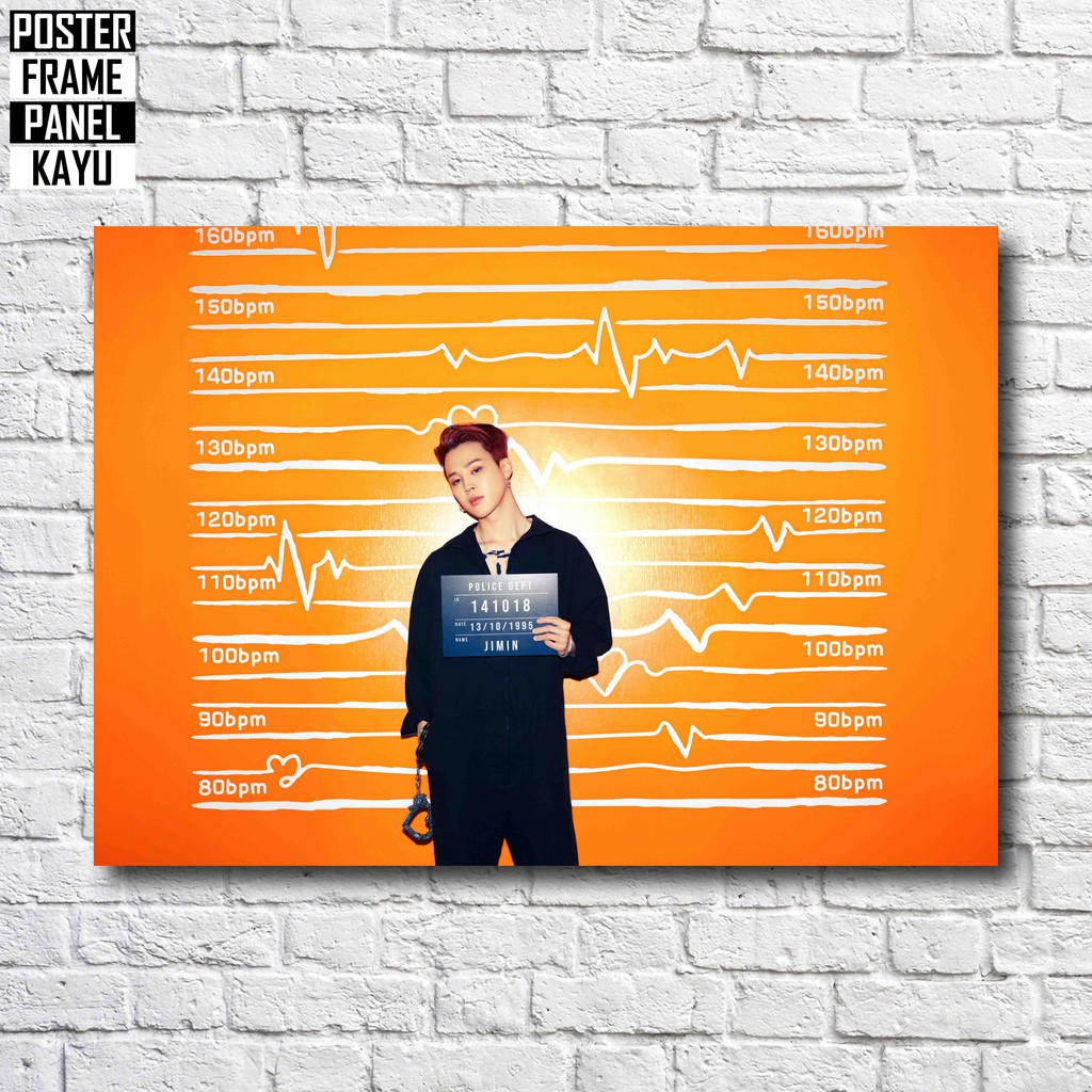 Poster BTS Jimin BUTTER Concept Photo Ver 2 Frame Kayu Solid A4 JMN187