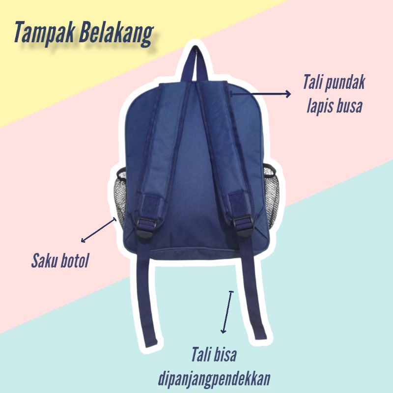 Ransel Anak Lucu Gratis Cetak Nama