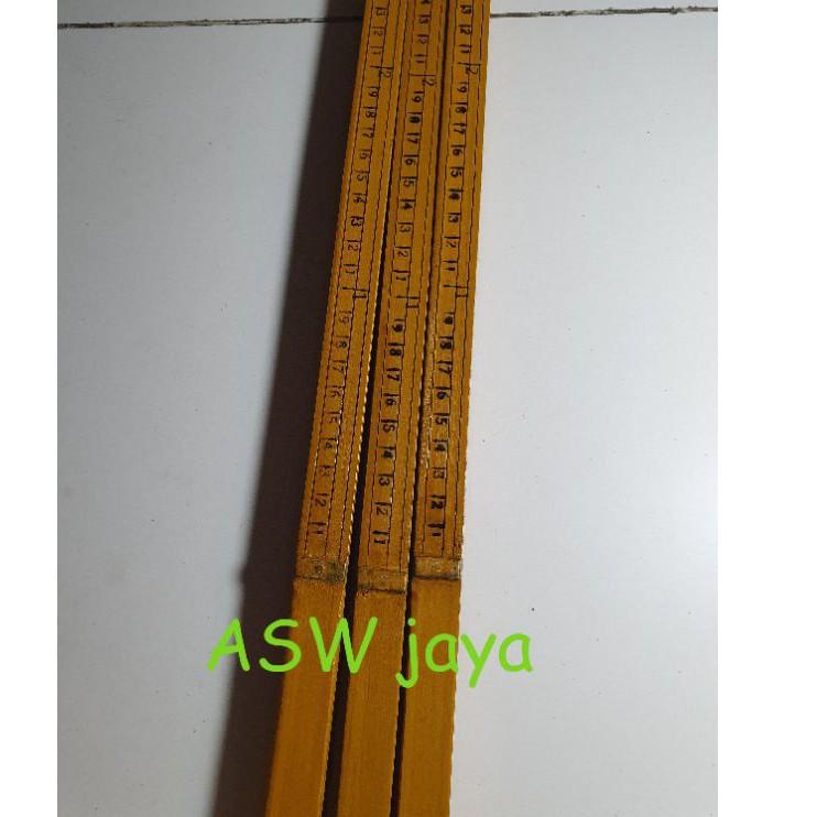 Super promo JV771 Meteran Kayu/Meteran Kain 1 meter JV7