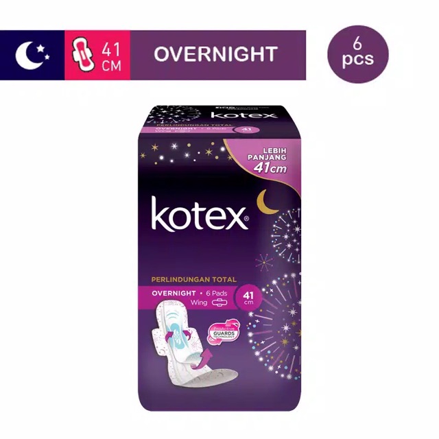 Kotex Overnight PAG Longer 41cm 6s