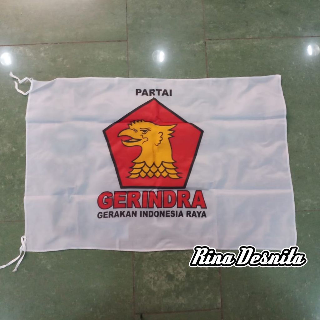 Jual Bendera Partai Gerindra 60x90 Cm Isi 100 Pcs Shopee Indonesia