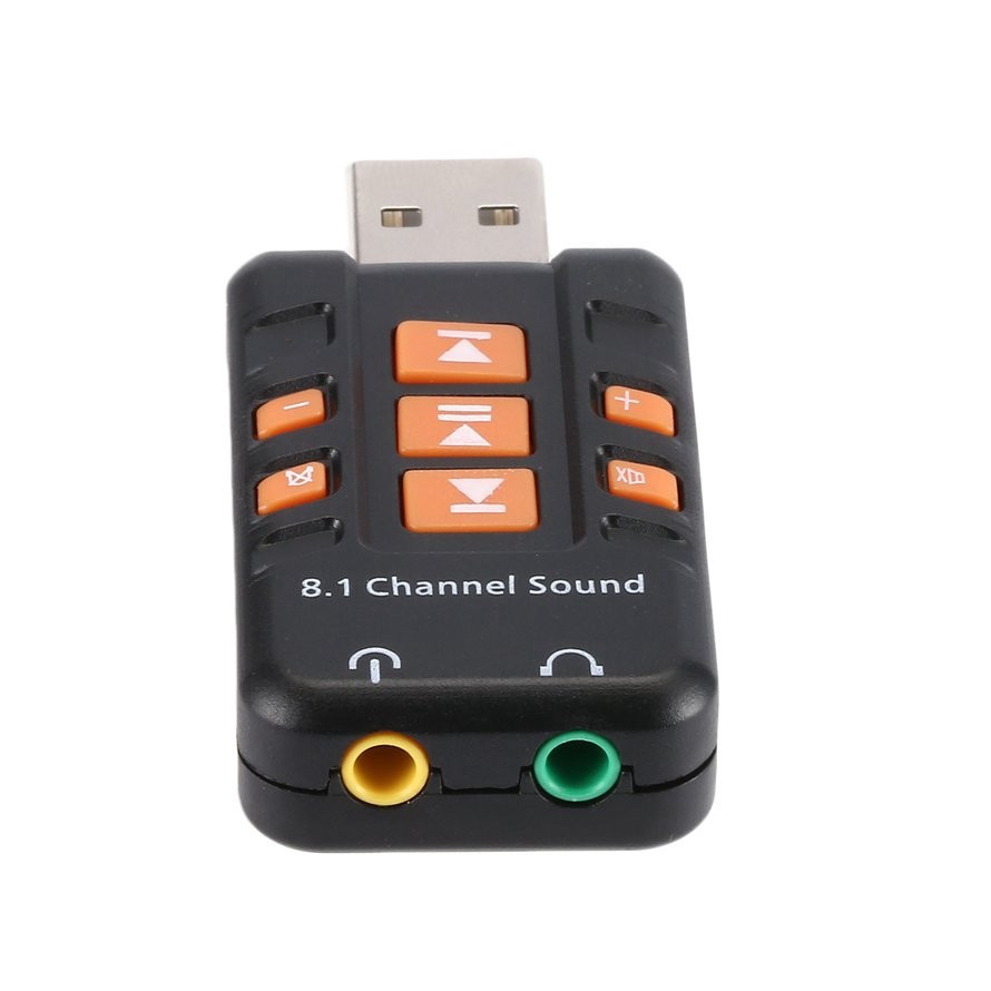 Sound Card USB Adapter 8.1 Channel 3D Audio Microphone