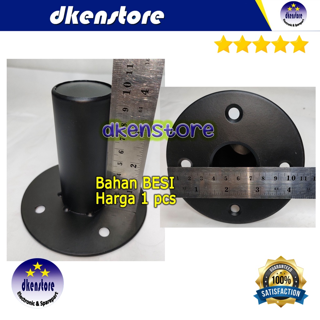 Top Mounting Dudukan Tiang speaker Besi