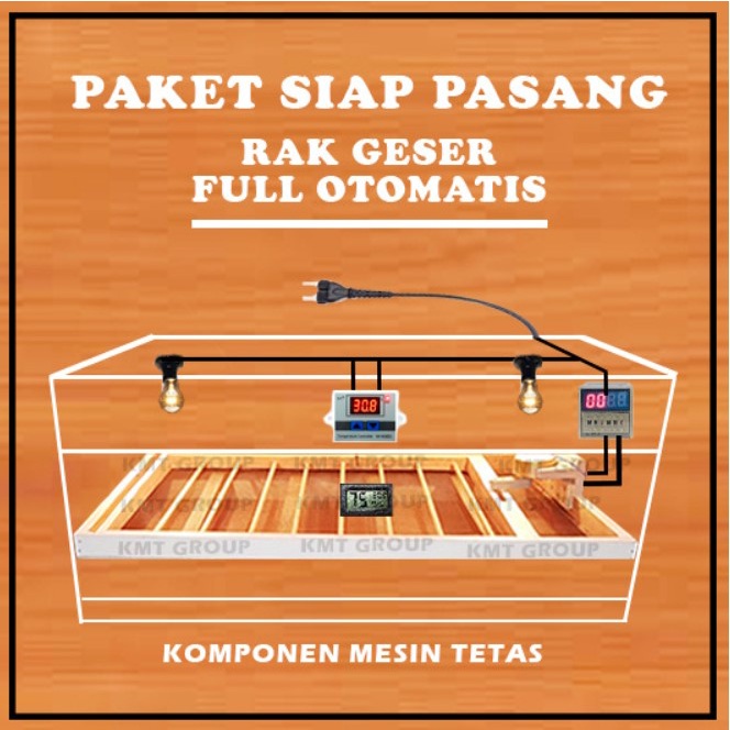 Paket Komponen Mesin Tetas Rak Geser Thermostat Dan Higrometer Sensor Untuk Mesin Tetas Telur Full Otomatis