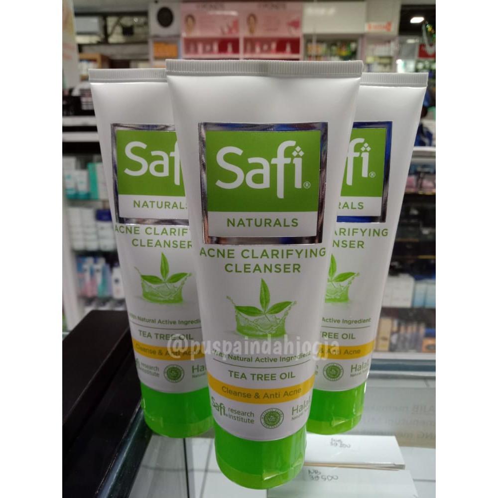 SAFI NATURALS ACNE CLARIFYING CLEANSER Tea Tree Oil 100g (New Packaging)