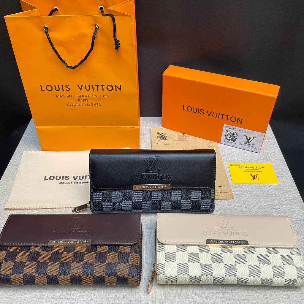 Dompet Panjang Tutup Lipat / Dompet LV Dompet Coach Long Wallet Dompet Kulit Panjang Dompet Lipat