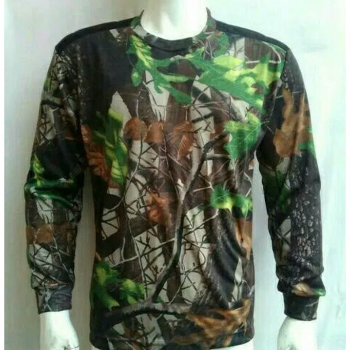 MT KAOS LORENG CAMO LENGAN PANJANG