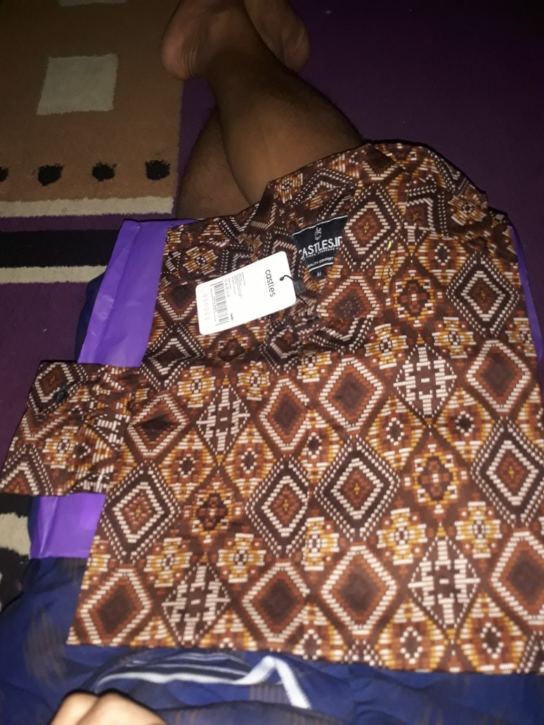(bisa Seragaman) Biajo.shop Kemeja Batik Modern Pria Slim Fit Lengan Panjang Cotton Stretch Premium