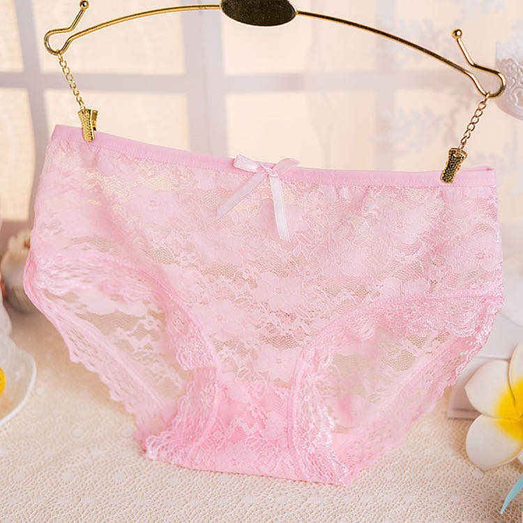 Celana Dalam Wanita Brukat Renda Polos Women Panties Lace Flower Size L dan XL