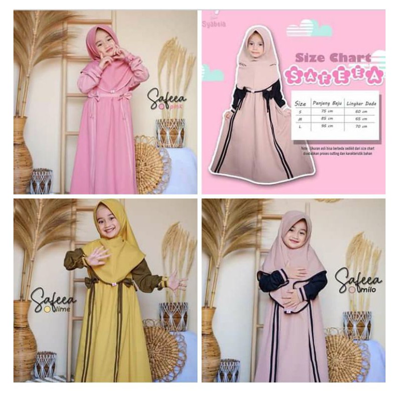 GAMIS ANAK SET HIJAB MOSCREPE
