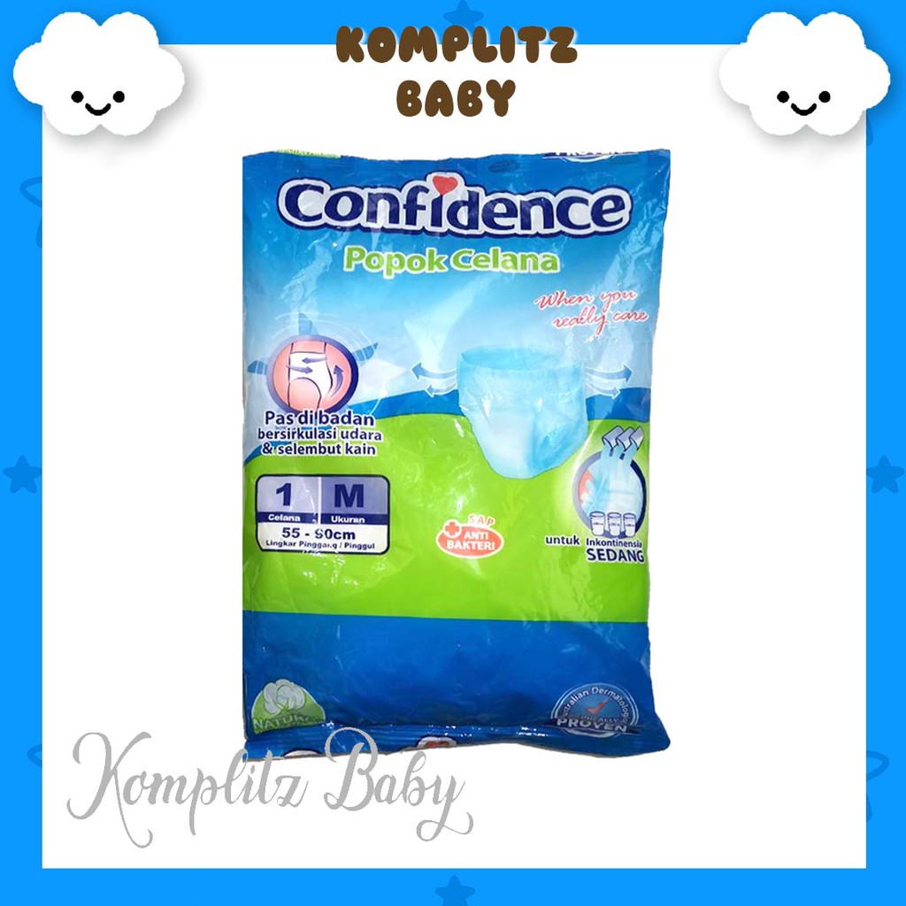 Confidence Pants 1pcs / Renteng / satuan Popok Dewasa Celana Premium