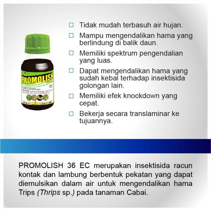 Promolish 36 EC 200ml Insektisida Pestisida Pembasmi Hama Tanaman Caba