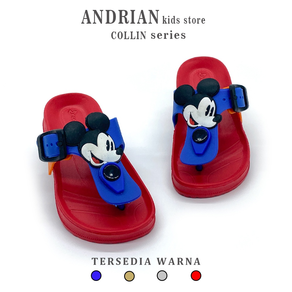 Andrian - Sandal Jepit Anak Laki-laki Mode Mickey Mousse Terbaru