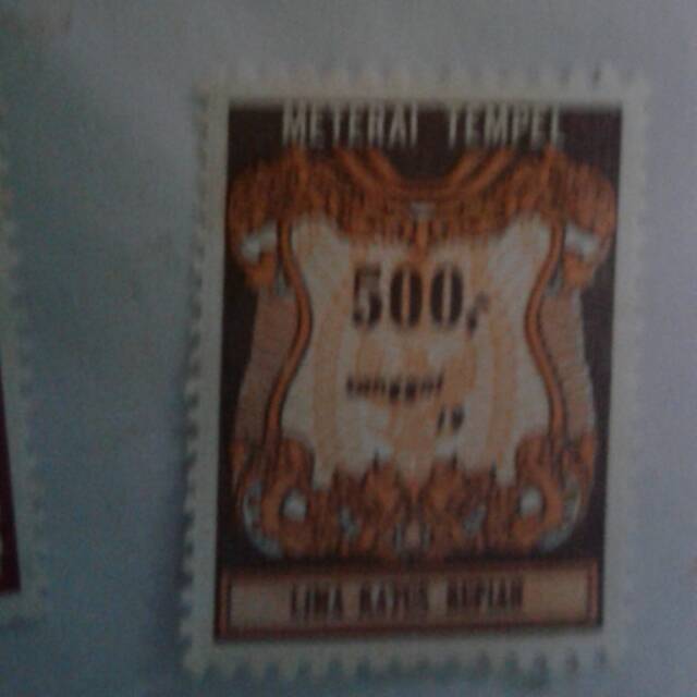 

Materai 500 tahun 1986-1990