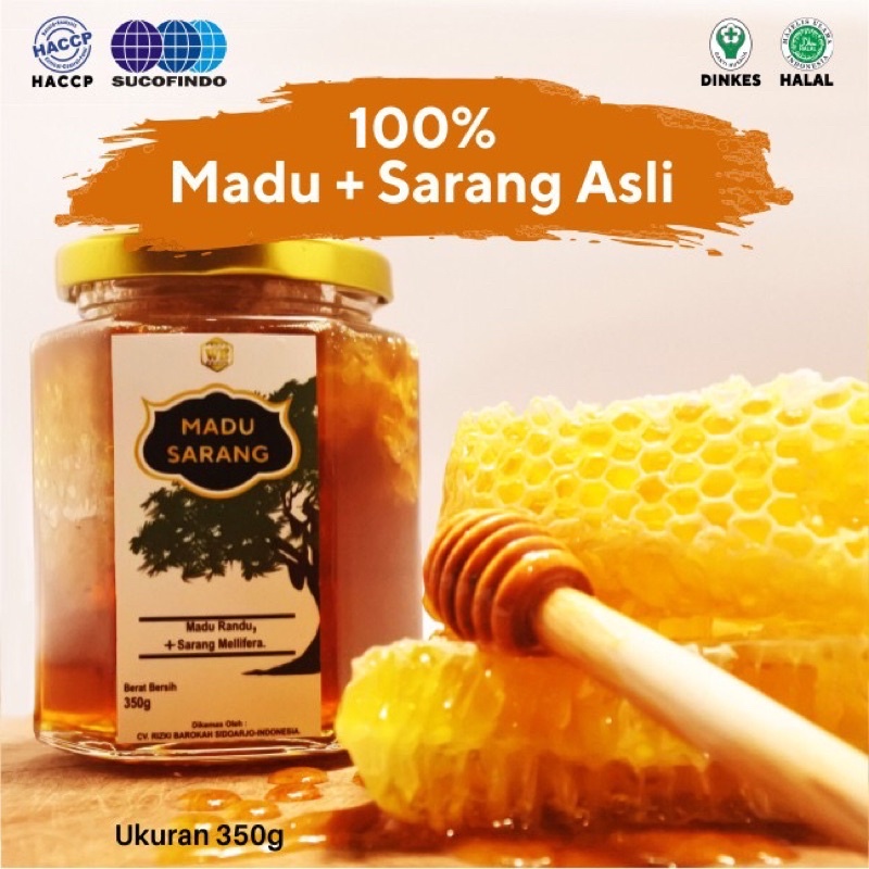 

[COD] Madu Sarang 350gr Hexa - Garansi Murni & Asli 100% - Wild Bee