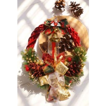 Pajangan Natal Wreath Small