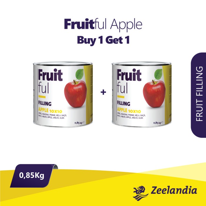 

Frutful Apple 850 g (2 Kaleng) - Zeelandia - Selai buah