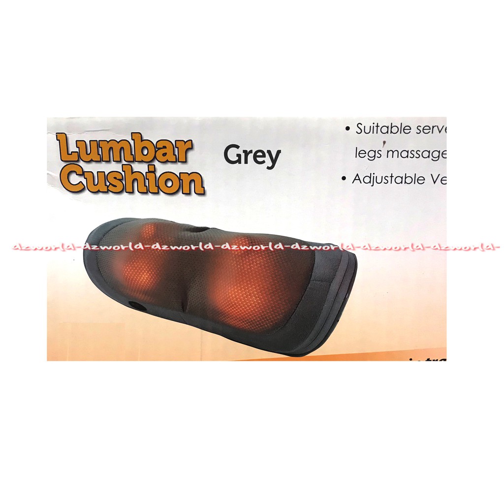 Lumbar Cushion Grey Alat Pijat Punggung Di Mobil Bantal Punggung