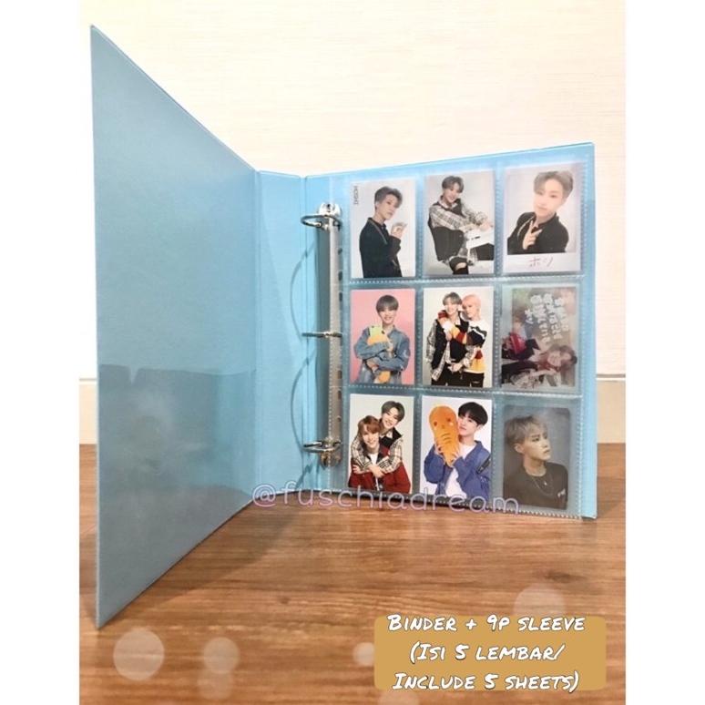

[(BAYAR DITEMPAT) Binder & Sleeve Ukuran A4 3 Ring untuk Photocard Polaroid Postcard KPOP