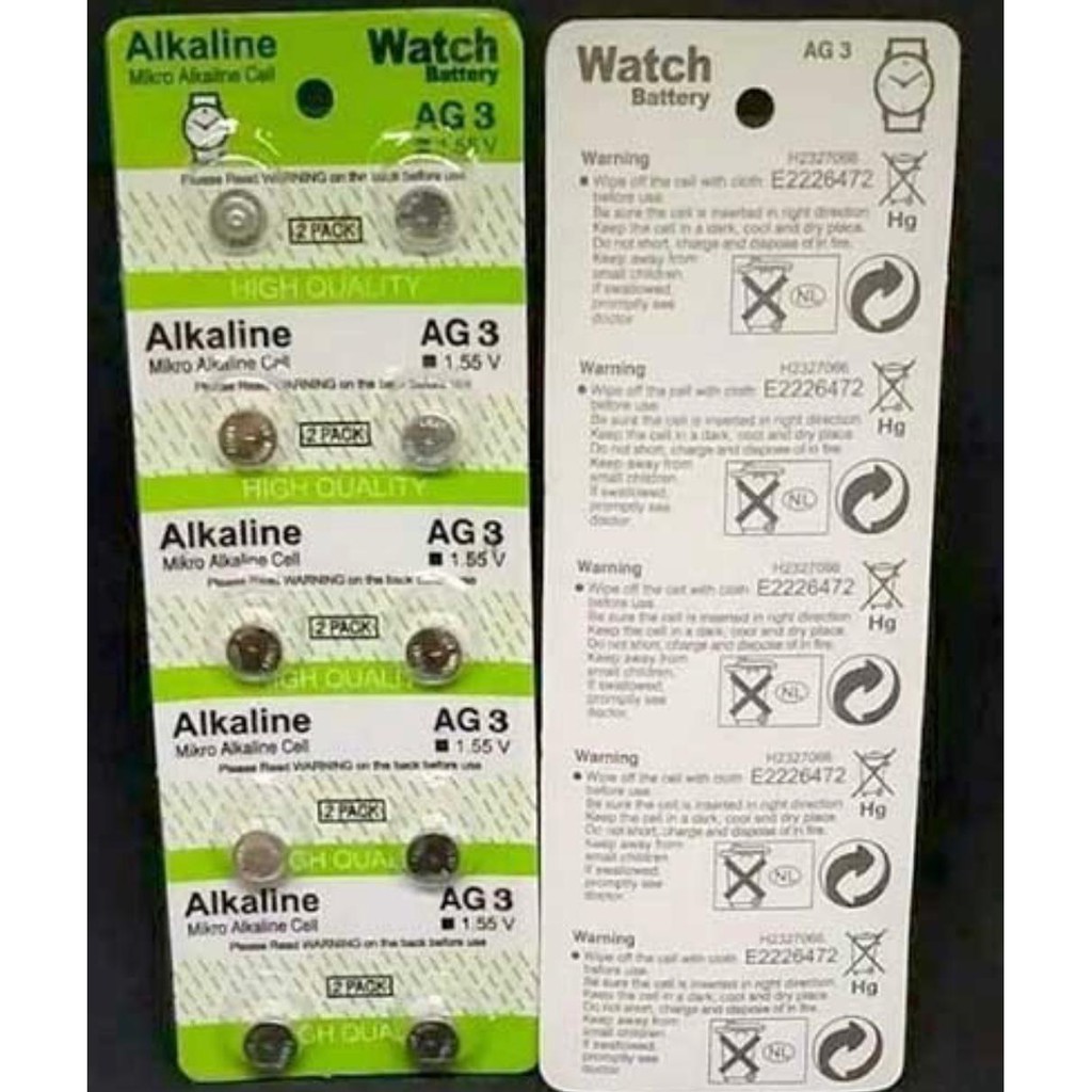WBS Baterai JAM TANGAN Kancing AG3 LR41 LR 41 AG-3 SR-AG-10 Batre Battery Batrei L736F kalkulator jam tangan pria dan wanita couple anak remajaGROSIR