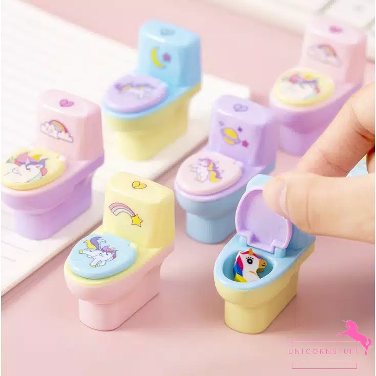 

Rautan Pensil Unicorn Lucu Anak Sekolah Alat Tulis Unik Koleksi Kado Hadiah Anak Perempuan Set Penyerut Pensil Closet