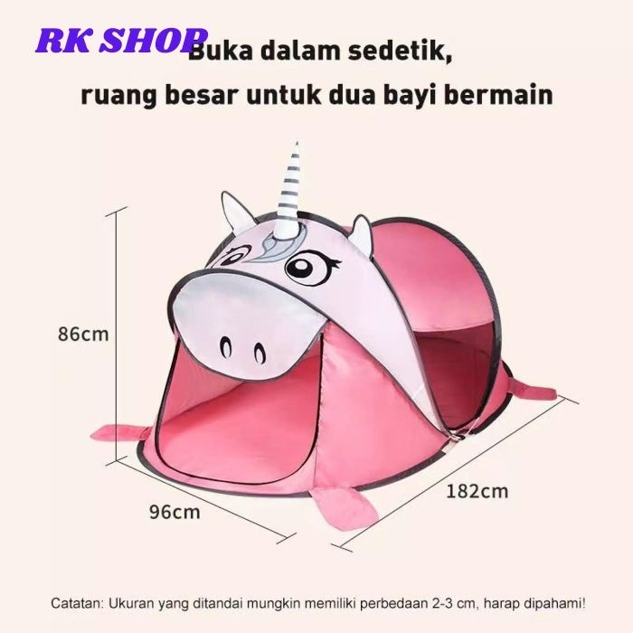 Tenda Anak Model Binatang Tenda Camping Animal Lipat Uk 182 x 96 x 86cm