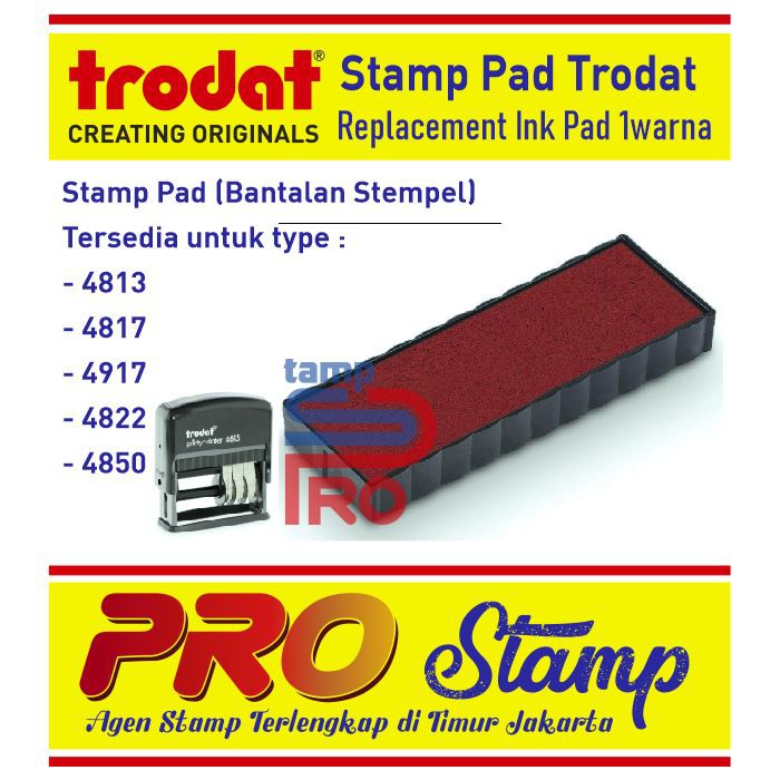 

Replacement Ink Pad /4813.49313/4817,4917 (TANPA WARNA)