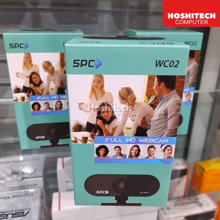 WEBCAM FULL HD SPC WC03 WC02 1080HD / 2MP GARANSI RESMI