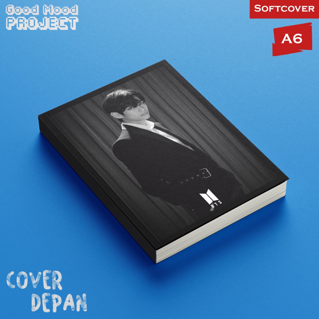 

Buku Tulis Catatan KPOP BTS Black V Hardcover A6 Notebook Agenda Planner Jurnal Notes
