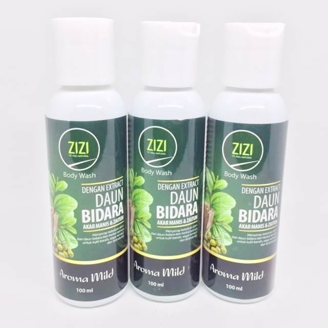 Zizi Sabun Mandi Cair Herbal Ekstrak Daun Bidara Kemasan Botol 100ml/250ml