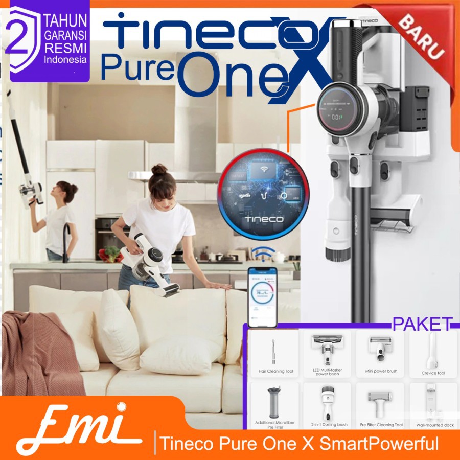 Tineco Pure One X SmartPowerful Cordless Handheld Vacuum Cleaner Vakum