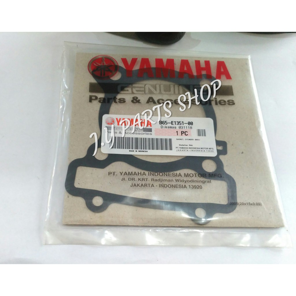 PERPAK PAKING GASKET BLOK SEHER BAWAH KERTAS AEROX 155 NMAX N MAX LEXI ORIGINAL YGP B65-E1351-10