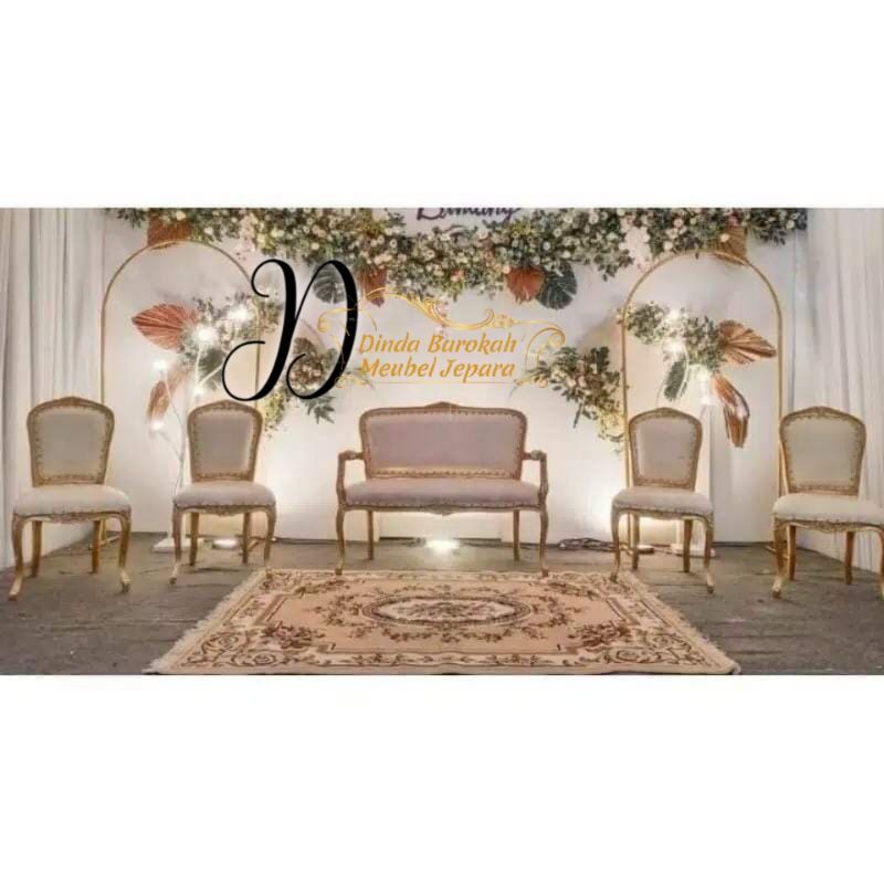 KURSI PELAMINAN DEKORASI CUSTOM MODERN, ELEGAND MEWAH BERKUALITAS