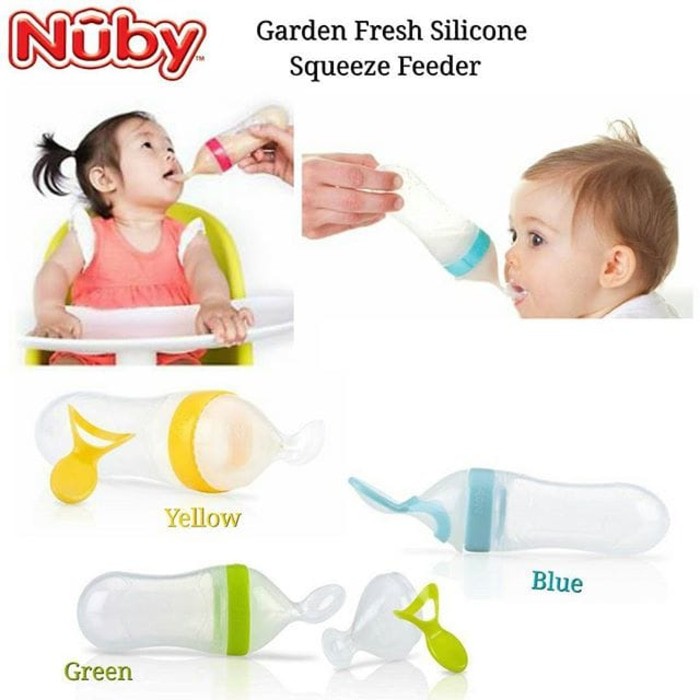 Nuby Squeeze Feeder Spoon/botol sendok nuby