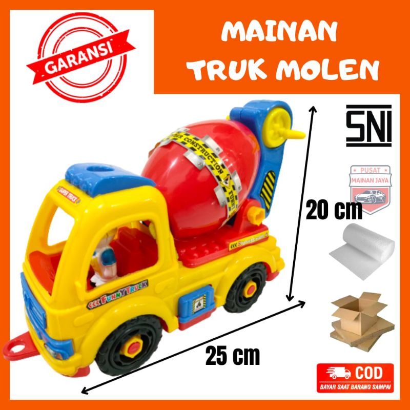 Mainan truk molen besar truk molen bongkar pasang ST2149