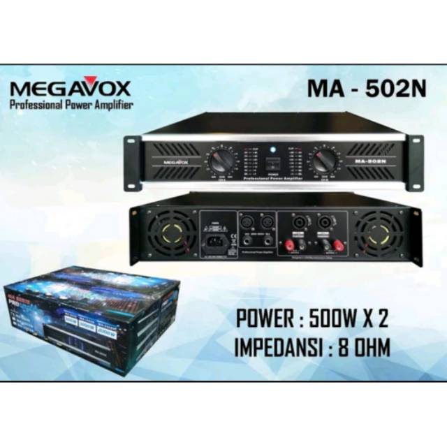 Power Amplifier MEGAVOX 502