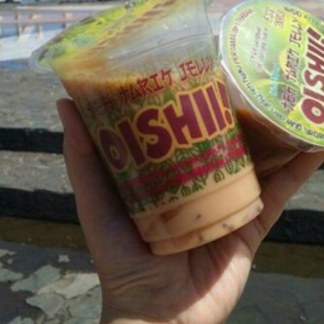 

Oishi teh tarik jelly cup besar uk. 330ml