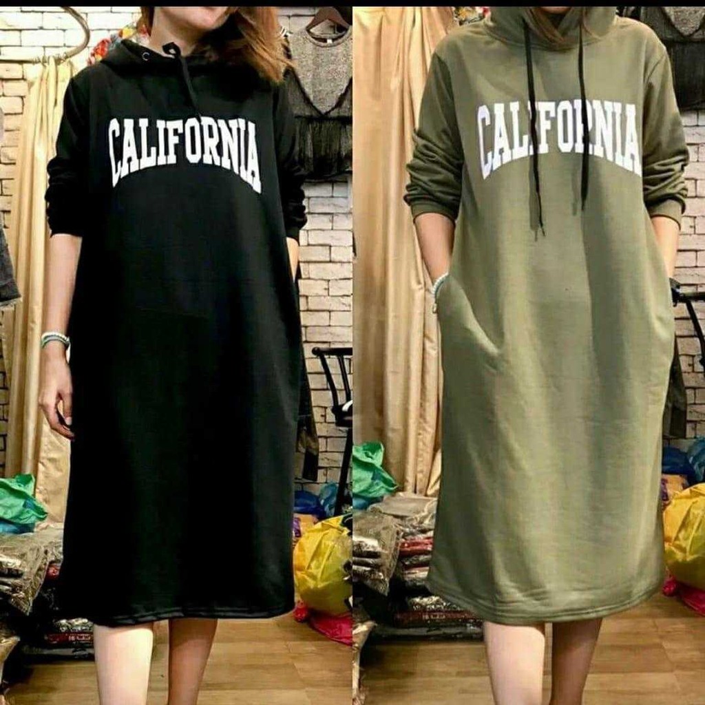 Dress hoodie talia | dress hoodie wanita terbaru | dress main