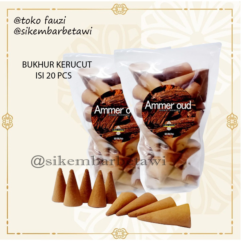 Buhur Gahru - Buhur Kerucut  – Dupa - Aroma Therapy - Pengharum Ruangan - Aroma Amer Oud