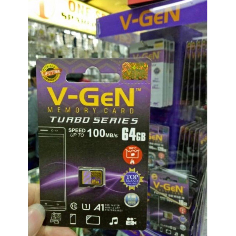 V-GEN Micro SD Vgen Class 10 8GB 16GB 32GB 64GB 128GB 255GB 512GB TURBO SERIES CLASS10 Memory Card O